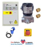 Gas Interlock with Fan Current Clamp Sensor and 1/2" Gas Solenoid Valve