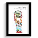 TYRONE GAA - ALL IRELAND FOOTBALL CHAMPIONS 2003 - FRAMED ART PRINT.