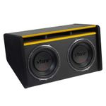 Vibe SLICKMIT12T Twin 12in Passive Multi fit Trapezius Bass Enclosure 1000 W RMS