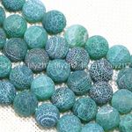 Natural 6/8/10mm Green Dream Fire Agate Gemstone Round Loose Beads 15''
