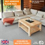 Self-Adhesive Vinyl Floor Tiles - Peel & Stick Terrazzo Grey - Easy DIY Flooring