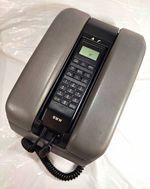 BMW E38 7 Series Front Armrest Telephone Mobile Cradle Genuine Grey Leather