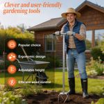 Garden Lawn Turner Soil Loosening Tool Lawn Aerator Tool For Lawns And Patios