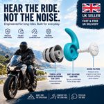 Motorcycle Wind Noise Reduction Silicone Ear Plugs  | UK Seller 🇬🇧