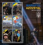 UKRAINE WAR Defenders of MARIUPOL AZOVSTAL Stronghold Stamp Sheet (2022 Liberia)