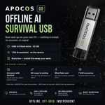Offline AI Survival USB - UK Maps, Prepper Library, Off-Grid PC - ApocOS Go