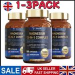 3PACK Magnesium 12 in 1 Complex 700mg Glycinate Citrate Malate Taurate UK*