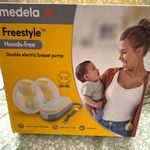 Medela Freestyle Hands-Free Double Electric Breast Pump Battery Grey/Yellow