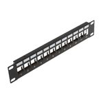 12 Way Port 10 inch 1U Keystone Patch Panel Cat6 Cat6a Cat5e Fibre UNLOADED
