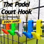 The Padel Court Hook - For Racket, Sports Bag, Coat etc - Padel Gift / Accessory