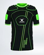 Gilbert Rugby Body Armour - Atomic Zenon Black Green Sz: XL Ex Display Free p&p