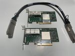2x  QLE7340  40Gbps QLOGIC QDR InfiniBand PCI Express PCI-E Adapter +QSFP cable