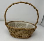 Vintage Traditional Wicker Cane Basket Flower Basket