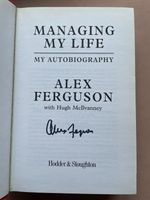 Sir Alex Ferguson Hand Signed Man Utd Autobiography Book - PSA Approved & COA