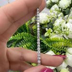 5.00Ct D/VS Lab Grown Round Diamond Claw Set Tennis Bracelet In White Gold