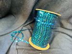 Blue Green Sequin Trim Roll Approx 200m Sewing Craft Costume Embellishment
