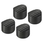 4Pcs 76mm ID Rubber Telescopic Ladder Non-Slip Feet Mat Pad Cover Cushion Black