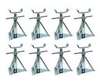 Static Caravan Very Small Axle Stands X8 Mobile Home Siting Chassis 7.5" - 10.5"