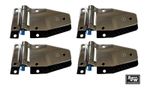 4 Door Hinge 5 Hole 148 x 65mm Stainless Steel Left Hand Truck Horsebox Locker