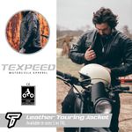 Leather Motorbike Motorcycle Jacket Touring With Genuine CE Armour Biker Thermal