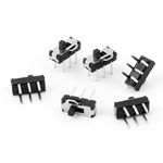 6Pcs 2 Position DPDT 2P2T 6-Pin PCB Panel Mini Vertical Slide Switch