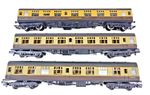 Rake Of 3x Hornby 1 Lima 2 OO GWR Chocolate & Cream Color Mk1 Coache Train Unbox