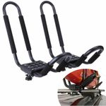 2PC Adjustable Kayak Canoe Roof Rack Car Bike J-Bars Roof Carrier Mount Max 70KG