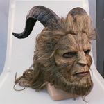 Cosplay Beauty And The Beast Mask Prince Horror Beast Long Hair Masquerade Mask