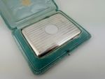 SOLID STERLING SILVER SPLENDID EDWARDIAN CARD CASE BIRMINGHAM 1905 CASED 91G
