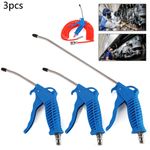 3x Air Compressor Air Duster Gun Compressed Air Blow Gun Air Nozzle Blower Tool