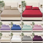 Extra Deep Fitted Sheet 30CM Ultra Soft Bed Sheets Single Double King Super King