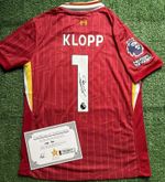Jurgen Klopp Hand Signed Liverpool 24/25 Home Shirt with COA
