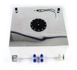 Streetstar Aluminium Motorsport Fuel Tank Petrol 50 Liter Silver 4x AN10