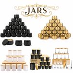 4oz–7oz Luxury Clear Glass Candle Jars with Bamboo Lids Empty Candle Container