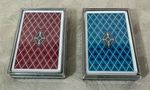 Nintendo Double Deck Playing Cards - 2 x Decks - Blue and Red - 1960s - Complete