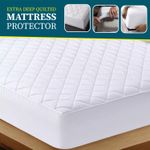 Extra Deep Quilted Mattress Protector 💯 Premium Mattress Fitted Sheet Bed Cover