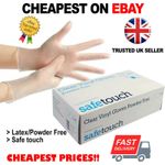 Disposable Vinyl Gloves Powder & Latex Free Work Strong Tattoo Food Box 100