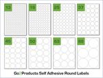 Round Labels on A4 Sheets | Sticky Circle Labels for A4 Laser & Inkjet Printers