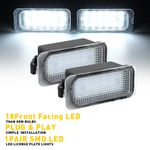 2x LED Number Plate Light For Kuga Mondeo Jaguar Ford Fiesta Focus MK3 MK C Max
