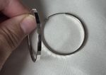 Silver 925 5cm Hoop Earring