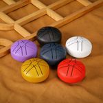 3inch Rain Drum for Outside Garden Steel Tongue Drum Rain Chime 6 Note Drum Gift