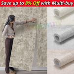 1-6Roll Industrial Concrete Texture Wallpaper Glitter Metallic Cement Wall Paper