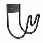 Iron Hose Holder with Smooth Curve for Outdoor Use Black Heavy Duty