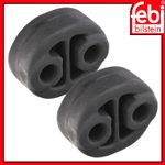 Rubber Exhaust Silencer Mount x2 Febi For Citroen C1 Peugeot 107 108 1755K9