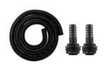 Corrugated Flexi Pipe + Water Butt Connectors -Garden Tube -Seamless Application