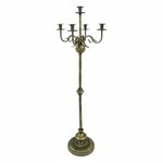 Bronze Finish Candle Stand Wrought Iron Vintage Design Candelabra