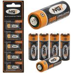 5 x NGT LRV08 Batteries For Carp Fishing Bite Alarms 12V Battery (pack of 5)