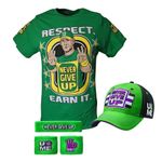 John Cena Costume Gift Set – Hat T-Shirt Wristbands & Joggers for Men&Boys 2026