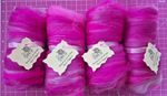 OMG Merino & Angelina Wool Batt Fibre Pack Pink 100g Spinning Felting