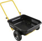 Effortless Hauling with GCR-4 Poly Yard Cart, 4 Cu. Ft, Impact-Resistant Design